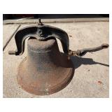 Antique Cast-Iron Farm Bell #2 USA