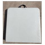 Office Star Folding Table - Gray Top, Collapsible Metal Frame