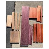 Padauk, Purple Heart & Black Walnut Wood Planks - Assorted Hardwood