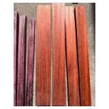 Padauk, Purple Heart & Black Walnut Wood Planks - Assorted Hardwood