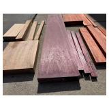 Padauk, Purple Heart & Black Walnut Wood Planks - Assorted Hardwood