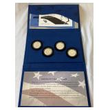 2014 50th Anniversary Kennedy Half Dollar 4 Coin Uncirculated Set - original package with COA