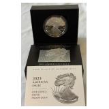 2023 W-American Eagle One Ounce Proof Silver Bullion Coin - original package with COA