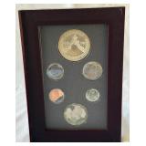 1992 Prestige Olympic Silver Proof Set 7 Coins - no COA or other packaging, minor damage on some coins