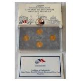 2009 S-Lincoln Bicentennial One Cent Proof Set 4 coins - original package with COA