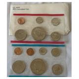 1973 P/D Uncirculated US Mint set OGP 13 coins - original gov