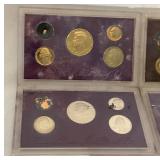 (5) Fire Damages Proof Sets - (2) 1989, (1) 1987, (2) 1990