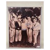 Signed Photograph of Whitey Ford, Mickey Mantle, Billy Martin, Darrell Johnson, and Danny Lawlor