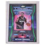 Anthony Edwards 2025 Topps Chrome Purple Refractor #LD-3 and Numbered 27/99 - Minnesota Timberwolves Basketball Card