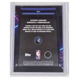 Anthony Edwards 2025 Topps Chrome Purple Refractor #LD-3 and Numbered 27/99 - Minnesota Timberwolves Basketball Card