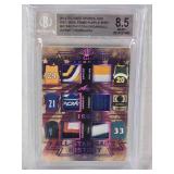 Kevin Garnett, Gary Payton, Michael Jordan, Grant Hill, Anfernee Hardaway, Kobe Bryant 2019 Leaf In The Game Used All-Star Game History Prime #ASGP-15 Beckett Graded 8.5 - Basketball Card