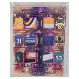 Kevin Garnett, Gary Payton, Michael Jordan, Grant Hill, Anfernee Hardaway, Kobe Bryant 2019 Leaf In The Game Used All-Star Game History Prime #ASGP-15 Beckett Graded 8.5 - Basketball Card