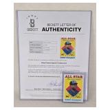 Kirby Puckett Auto on 1988 Topps All-Star Signed Trading Card #391 With Beckett Letter of Authenticity - Minnesota Twins Baseball Card