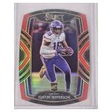Justin Jefferson Rookie 2020 Panini Select Prizm Die Cut #261 - Minnesota Vikings Football Card