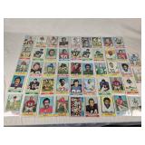 Lot of over 40 Vintage Football Cards Featuring Players from 1970s NFL Teams