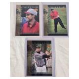 Lot of 3 Tiger Woods Golf Rookie Cards from Upper Deck