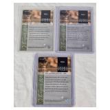 Lot of 3 Tiger Woods Golf Rookie Cards from Upper Deck