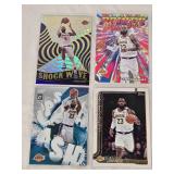 Lot of 6 LeBron James Basketball Cards including Shock Wave and Select Company