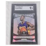 Julius Randle Rookie 2014-15 Panini Prizm Freshman Phenoms SGC 9 #7 - Los Angeles Lakers Basketball Card