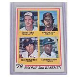 Lou Whitaker Rookie SP High Number! 1978 Topps Rookie Second Basemen #704 - Detroit Tigers Vintage Baseball Card