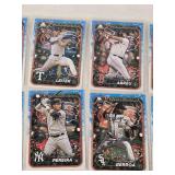 Lot of over 30 Baseball Rookie Cards Featuring Jasson Dominguez, Jackson Holliday, and Naoyuki Uwasawa and Topps Holiday Edition Themes