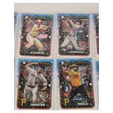 Lot of over 30 Baseball Rookie Cards Featuring Jasson Dominguez, Jackson Holliday, and Naoyuki Uwasawa and Topps Holiday Edition Themes