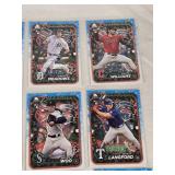 Lot of over 30 Baseball Rookie Cards Featuring Jasson Dominguez, Jackson Holliday, and Naoyuki Uwasawa and Topps Holiday Edition Themes