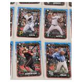 Lot of over 30 Baseball Rookie Cards Featuring Jasson Dominguez, Jackson Holliday, and Naoyuki Uwasawa and Topps Holiday Edition Themes