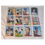 Lot of 12 HIGH NUMBER Vintage Baseball Cards Featuring Johnny Temple, Vern Law, Ken Brett, and Dick Farrell