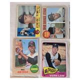 Lot of 12 HIGH NUMBER Vintage Baseball Cards Featuring Johnny Temple, Vern Law, Ken Brett, and Dick Farrell