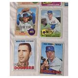 Lot of 12 HIGH NUMBER Vintage Baseball Cards Featuring Johnny Temple, Vern Law, Ken Brett, and Dick Farrell