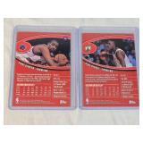 Lot of 2 : Vince Carter and Paul Pierce Rookie Cards from 1999 Topps Stadium Club.