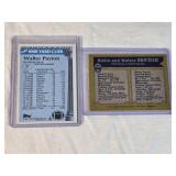 Lot of 2 Walter Payton Football Cards Including 1000 Yard Club and Football Brothers with Eddie Payton.