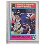 Mike Bossy Auto! 1982 O-Pee-Chee Record Breaker #2 - New York Islanders Hockey Card Vintage