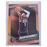 Jaden McDaniels 2024-25 Panini Prizm Bronze #223 and Numbered 71/225 - Minnesota Timberwolves Basketball Card