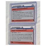 Lot of 2 Vladimir Guerrero Jr. Rookie Cards from 2019 Topps Update Series US62 - Toronto Blue Jays Cards