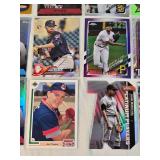 Lot of 27 Baseball Cards Featuring Players like Mike Trout, Nolan Ryan, and Derek Jeter with Various Sets and Rookie Cards.