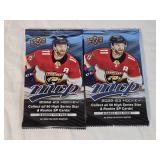 Lot of 2 Unopened 2022-23 Upper Deck MVP Hockey Card Packs