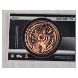 Topps Super Bowl VIII Commemorative Coin Card - Miami Dolphins vs. Minnesota Vikings Football Memorabilia