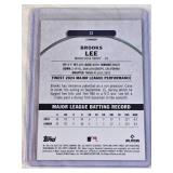 Brooks Lee Rookie 2025 Topps Finest Pink Refractor #31 and Numbered 231/350 - Minnesota Twins Baseball Card