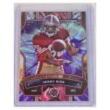 Jerry Rice 2025 Topps Surge Wave Refractor #91 and Numbered 74/75 - San Francisco 49ers Football Card