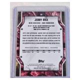 Jerry Rice 2025 Topps Surge Wave Refractor #91 and Numbered 74/75 - San Francisco 49ers Football Card