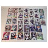 Lot of 30+ Stars and Rookie Football Cards Featuring Players like Joe Flacco, Brett Favre, and Cooper Kupp with Rookie and Special Edition Cards