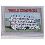 New York Mets 1970 Topps World Champions Team Card #1 with Nolan Ryan - New York Mets Vintage Baseball Card