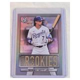 Bobby Witt Jr. Rookie 2022 Topps Bowman Platinum Foil Renowned Rookies #RR-13 - Kansas City Royals Baseball Card