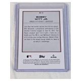 Bobby Witt Jr. Rookie 2022 Topps Bowman Platinum Foil Renowned Rookies #RR-13 - Kansas City Royals Baseball Card