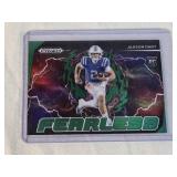 Jaxson Dart Rookie 2023 Panini Prizm Fearless Green RC #F-JDT - Football Card