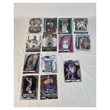 Lot of 13 Minnesota Timberwolves Basketball Cards featuring players like Anthony Edwards, Rudy Gobert, and Jaden McDaniels. Includes Rookie, Holo, and Special Edition cards such as "Deep Space" and "E
