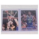 Lot of 2 Kevin Garnett Rookie Basketball Cards Including USA Basketball and Minnesota Timberwolves Draft Pick Cards