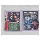 Lot of 2 Kevin Garnett Rookie Basketball Cards Including USA Basketball and Minnesota Timberwolves Draft Pick Cards